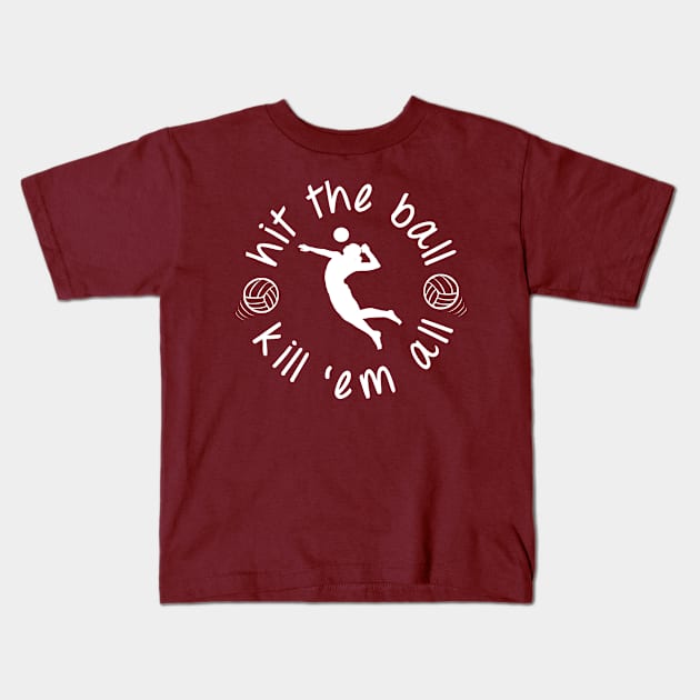 volleyball Kids T-Shirt by martian